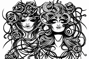 Medusa head tattoo idea