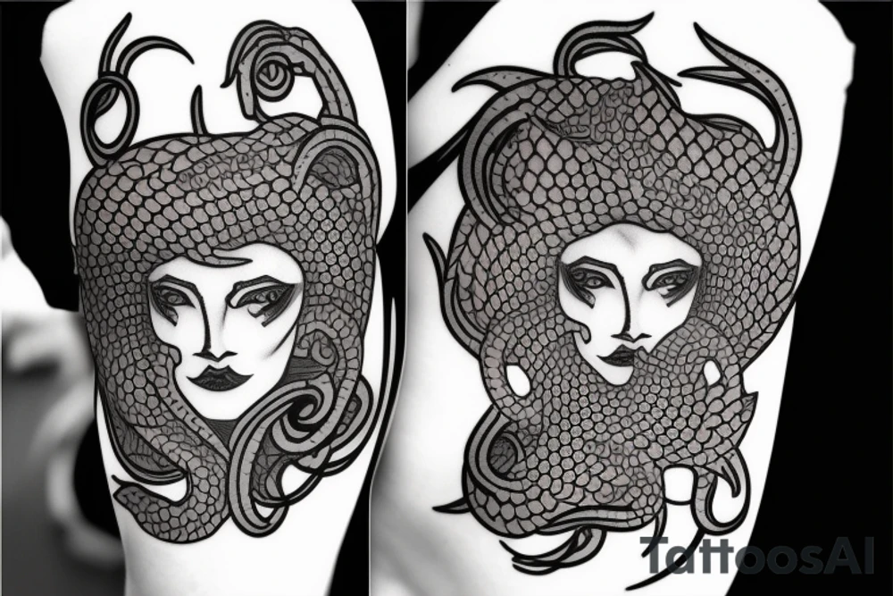 Medusa head tattoo idea