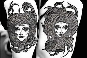 Medusa head tattoo idea