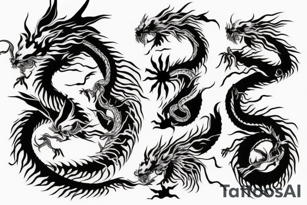 Studio Ghibli sinister haku dragon tattoo idea