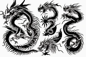 Studio Ghibli sinister haku dragon tattoo idea