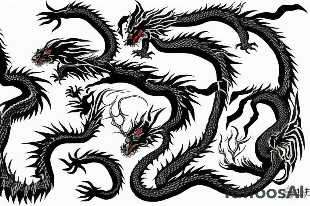 Studio Ghibli sinister haku dragon tattoo idea