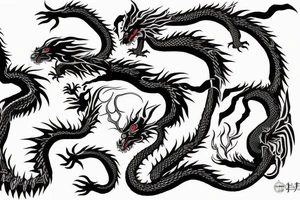 Studio Ghibli sinister haku dragon tattoo idea