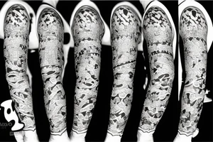 skeleton hawaii tattoo idea