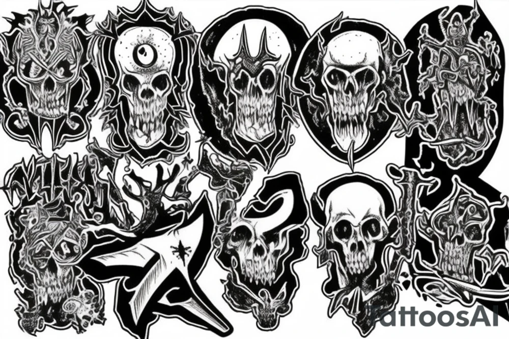 morbid angel altars of madness vortex tattoo idea