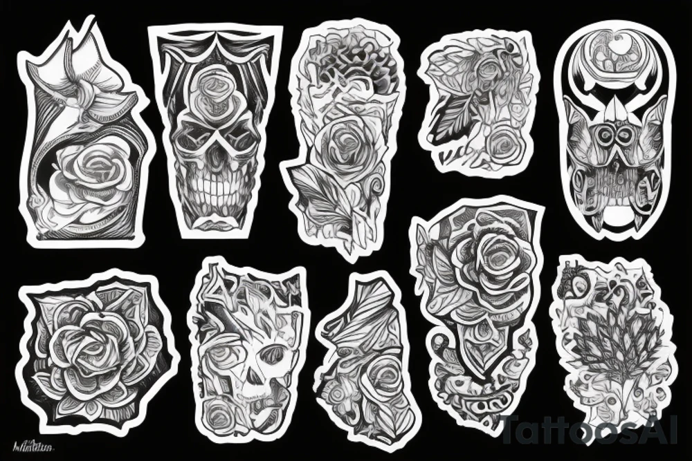 Intial A & T with cool design to match tattoo idea