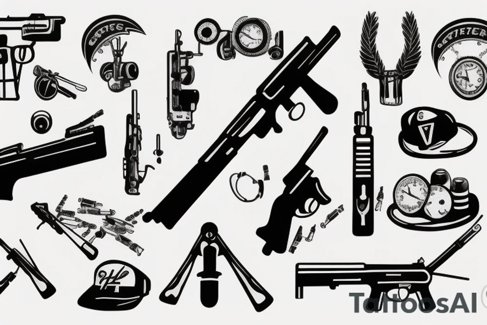 Rifle Shooting tattoo idea