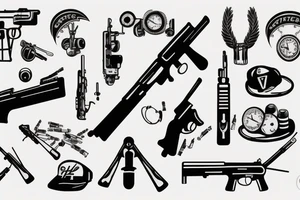 Rifle Shooting tattoo idea