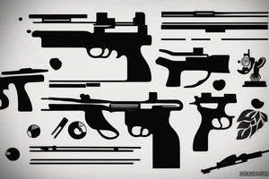 Rifle Shooting tattoo idea