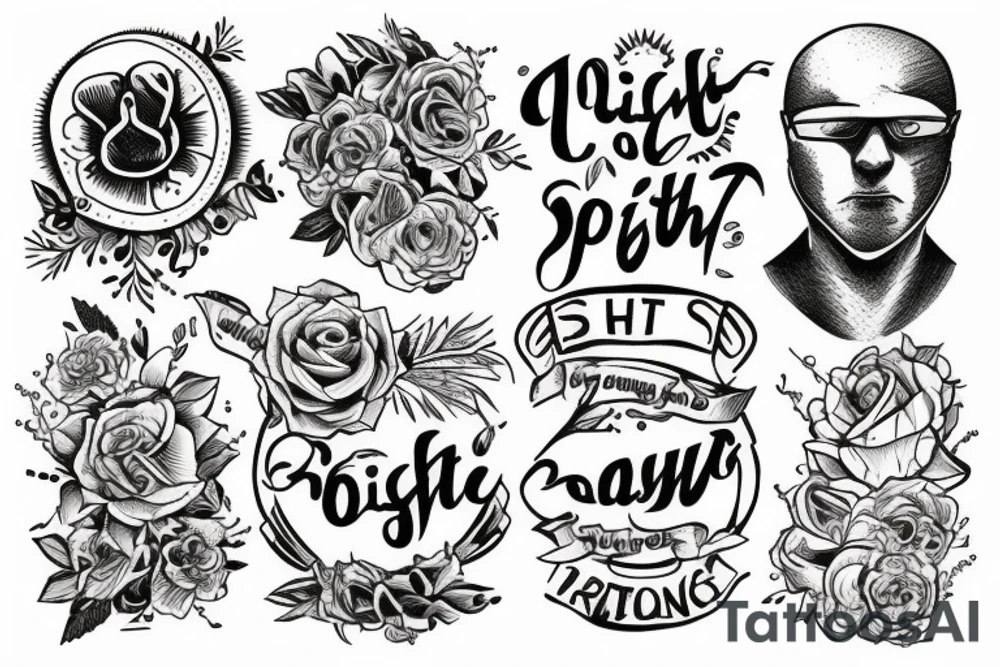 "Tis is the right path" tattoo idea