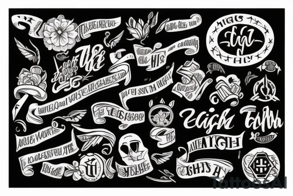 a tattoo saying "this is the right path" tattoo idea
