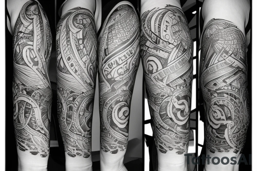a tattoo saying "this is the right path" tattoo idea