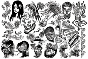 A manifestation of struggling with adhd and school tattoo idea
