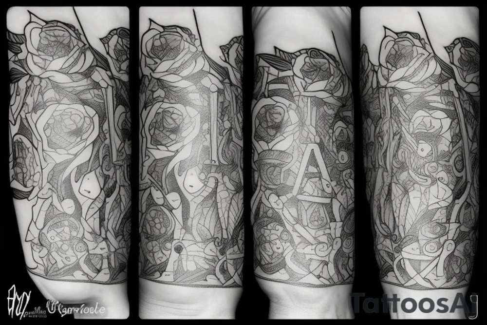 A manifestation of struggling with adhd and school tattoo idea