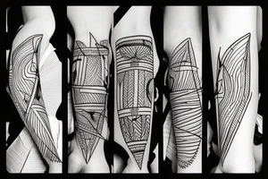 Arrows crossed tattoo idea