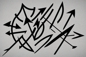 Two Arrows crossed tattoo idea
