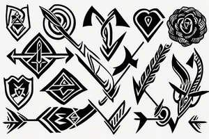 Two Arrows crossed tattoo idea