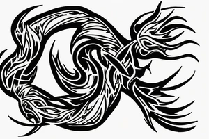 Franzied
 flame logo from elden ring tattoo idea