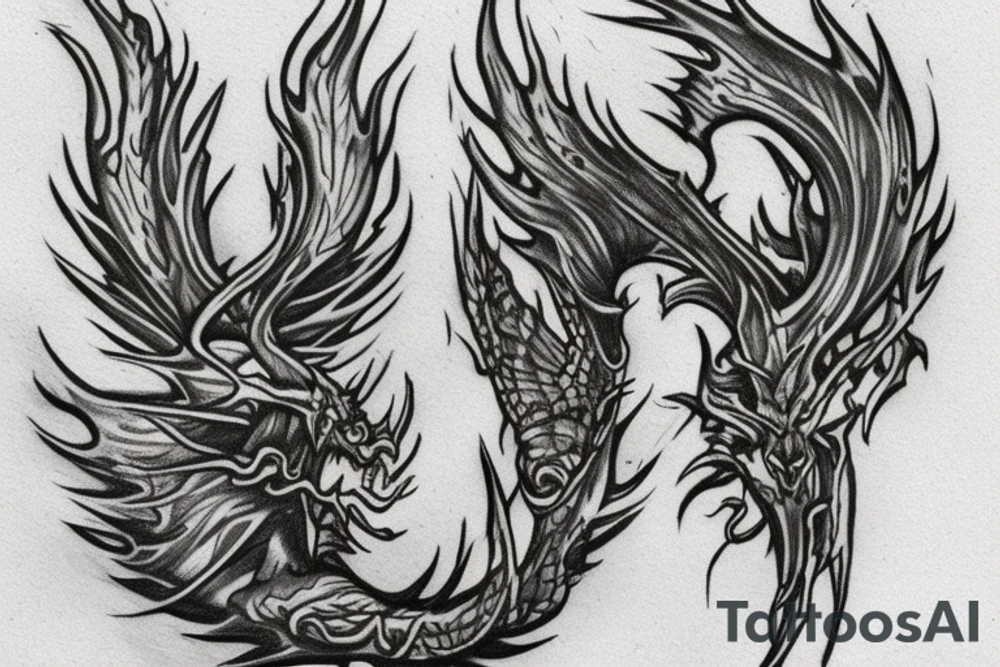 Franzied
 flame from elden ring tattoo idea