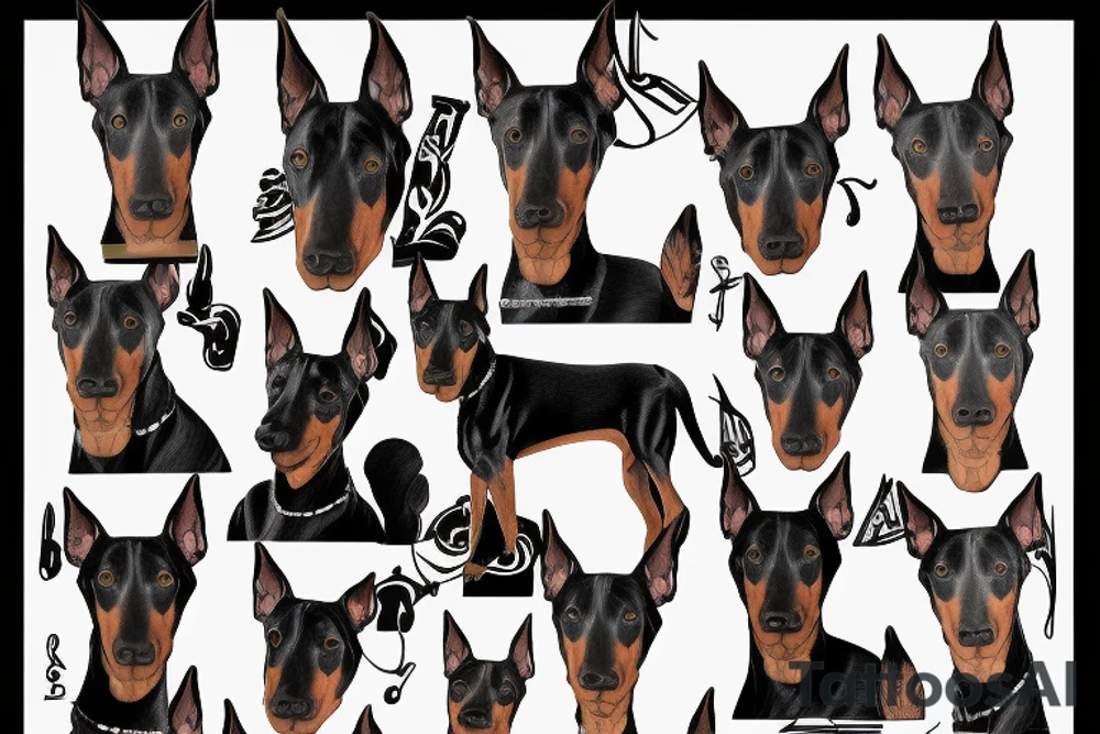doberman tattoo idea
