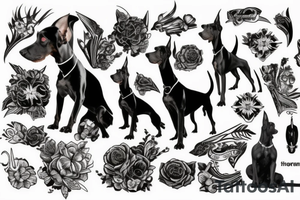 doberman tattoo idea