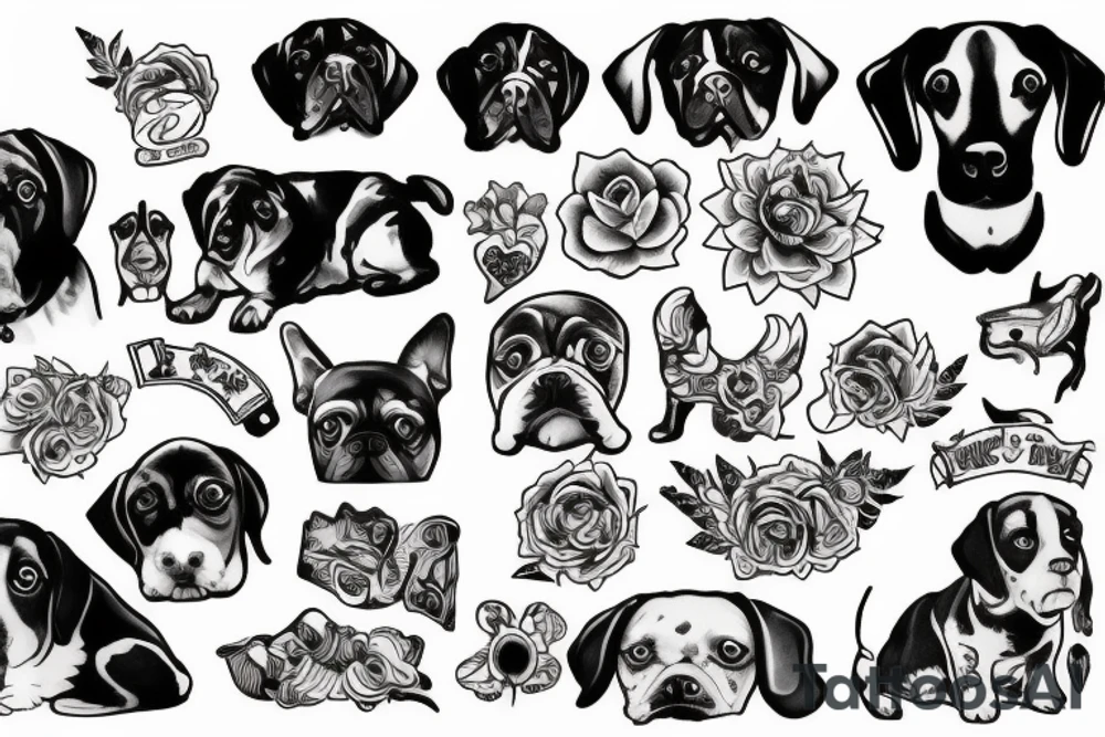 dog tattoo idea