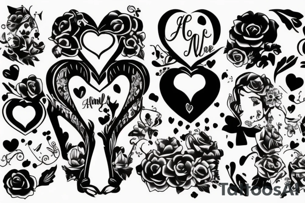 Couple Tattoo Family Love tattoo idea