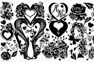 Couple Tattoo Family Love tattoo idea