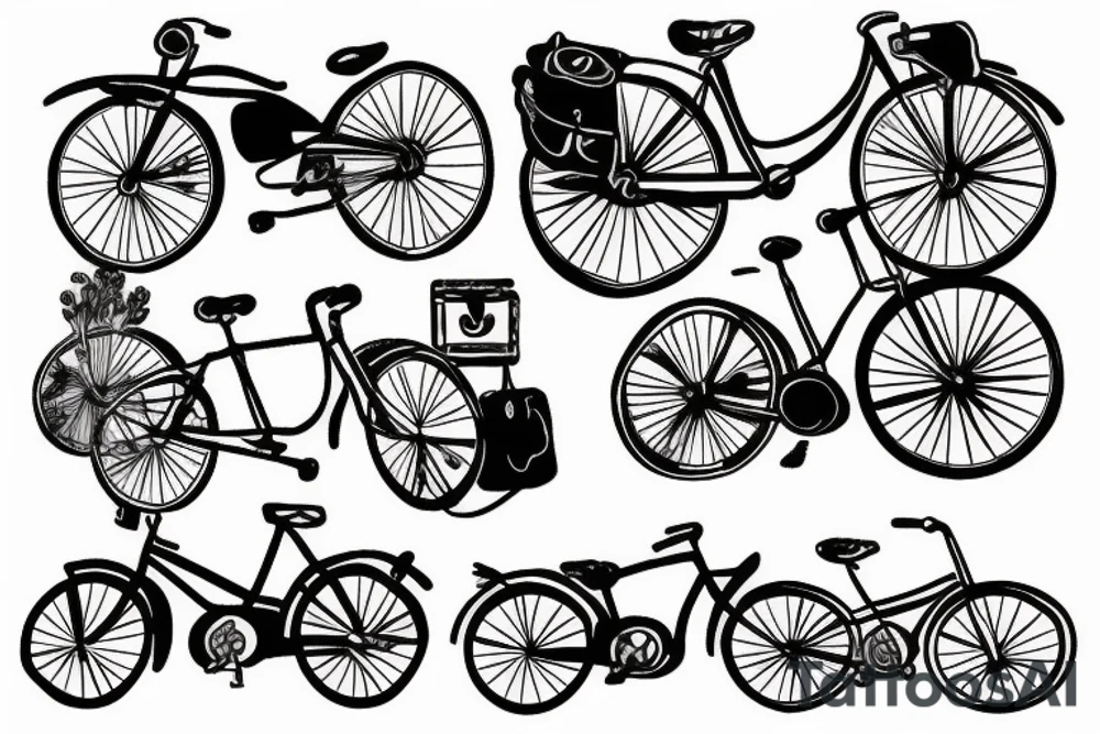 bicycle tattoo idea