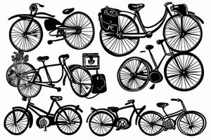 bicycle tattoo idea