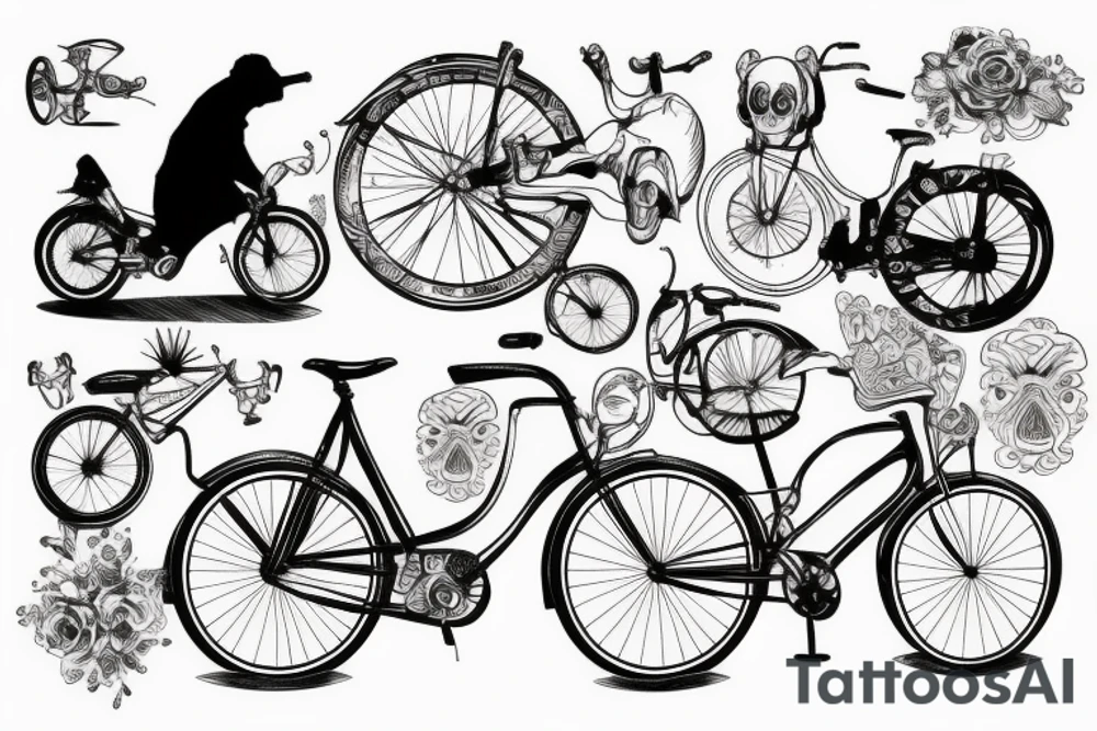 bicycle tattoo idea