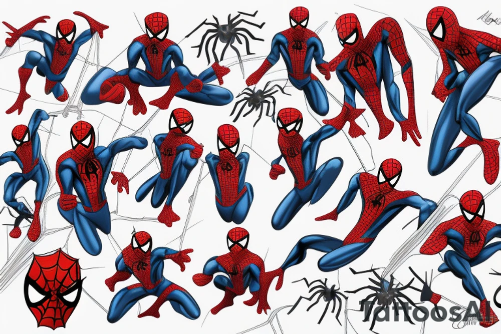 spiderman tattoo idea