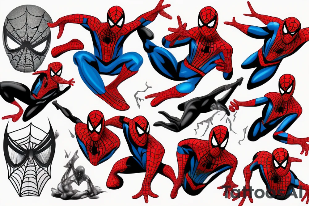 spiderman tattoo idea