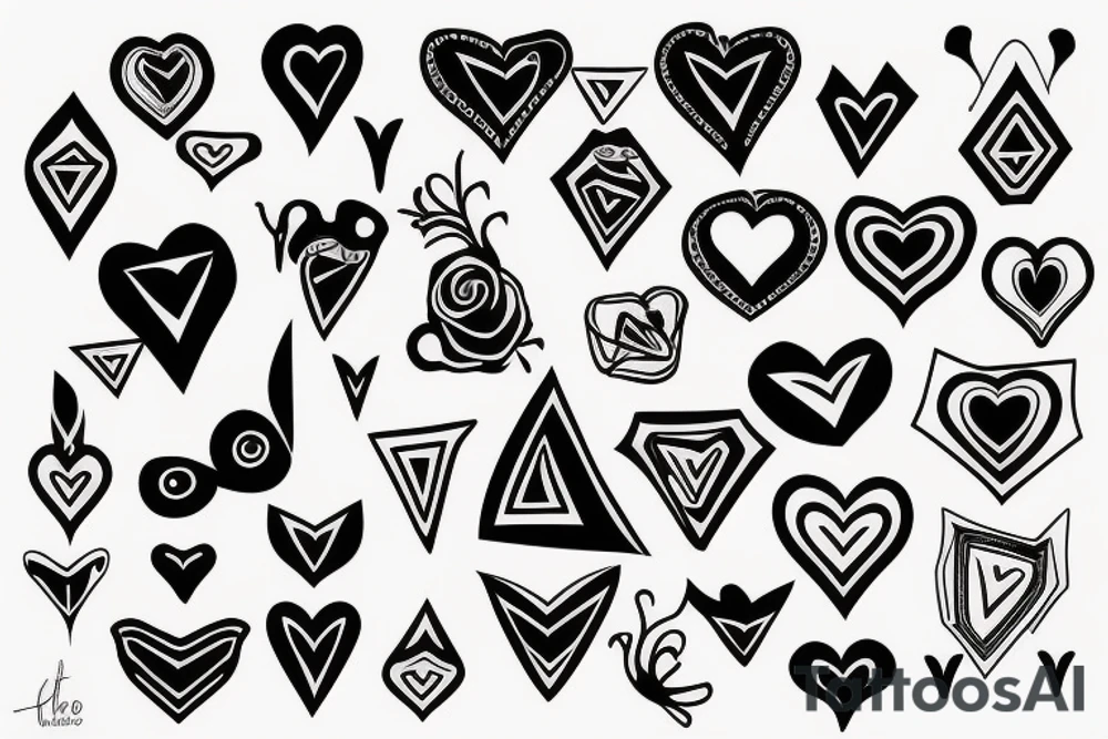 Heart tattoo idea