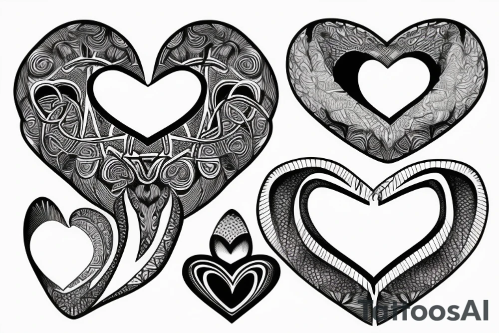 Realistic Heart tattoo idea