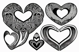 Realistic Heart tattoo idea