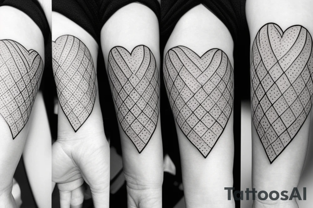 Realistic Heart tattoo idea