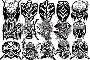Woodsman tattoo idea