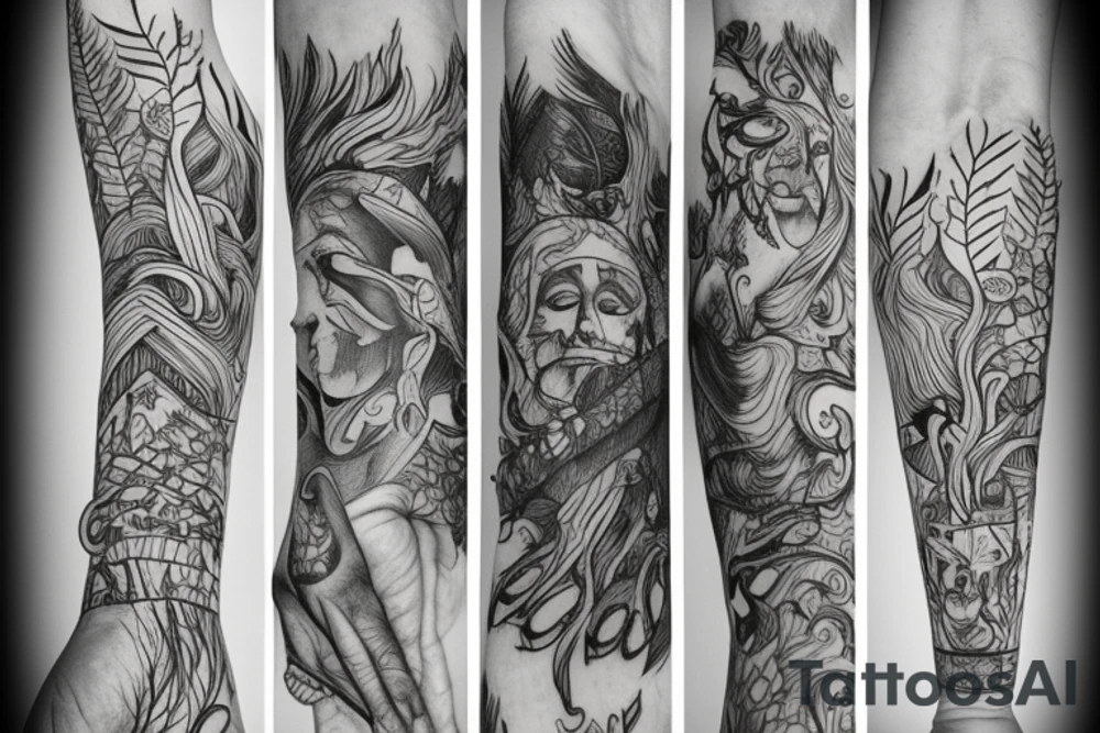 Forest tattoo idea