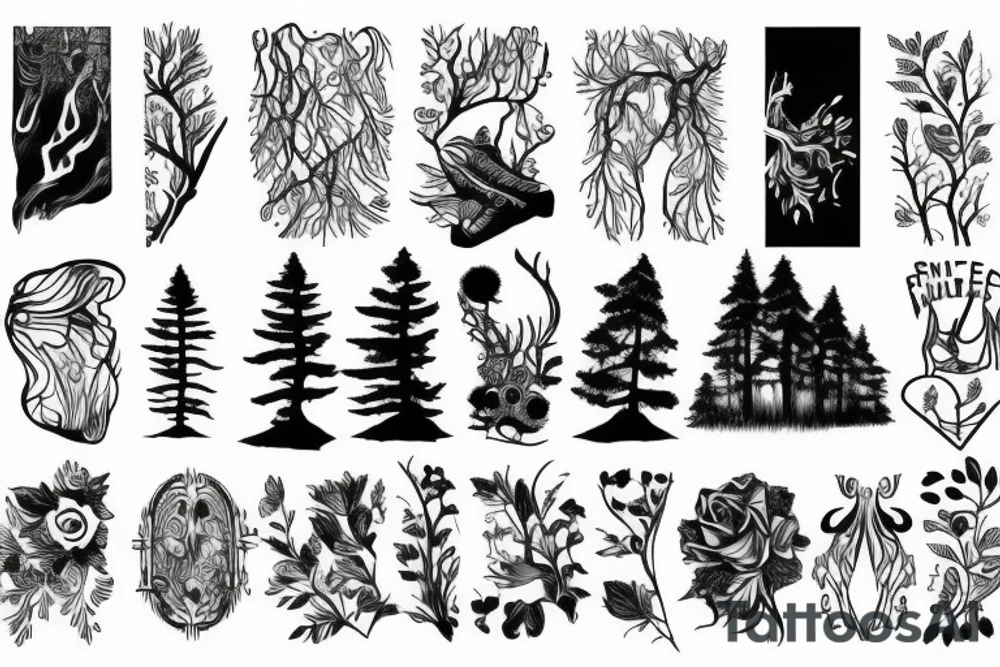 Forest tattoo idea