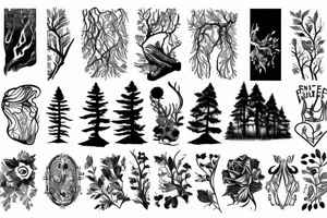 Forest tattoo idea