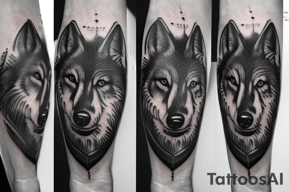 Black Wolf tattoo idea