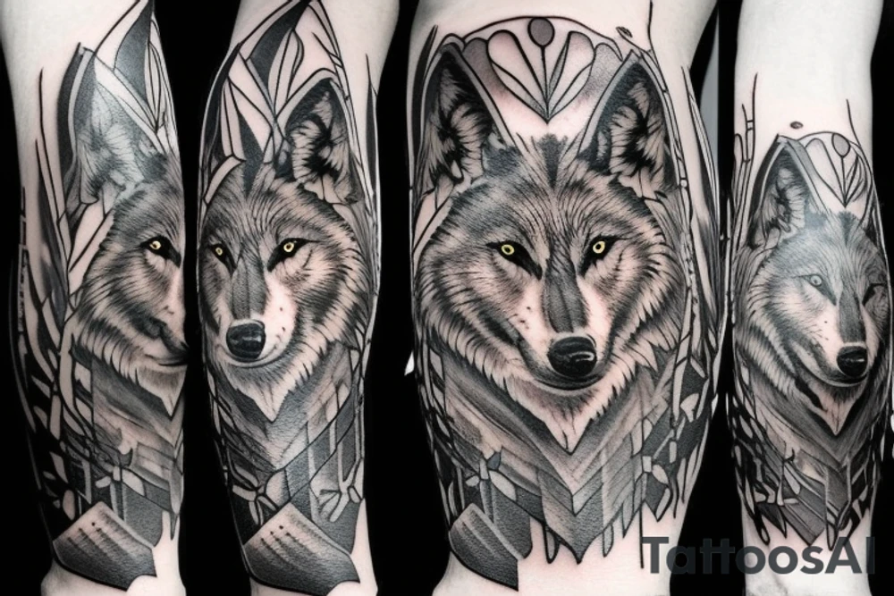 Black Wolf tattoo idea