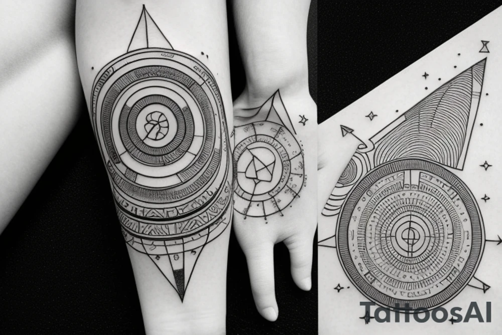 Gemini astrology birth chart constellation tattoo idea