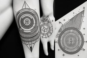 Gemini astrology birth chart constellation tattoo idea