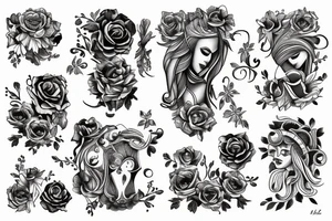 Gemini line tattoo tattoo idea