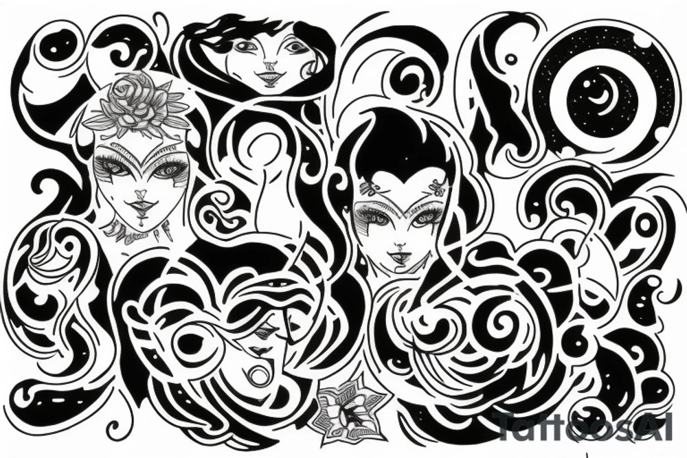 Gemini line tattoo tattoo idea