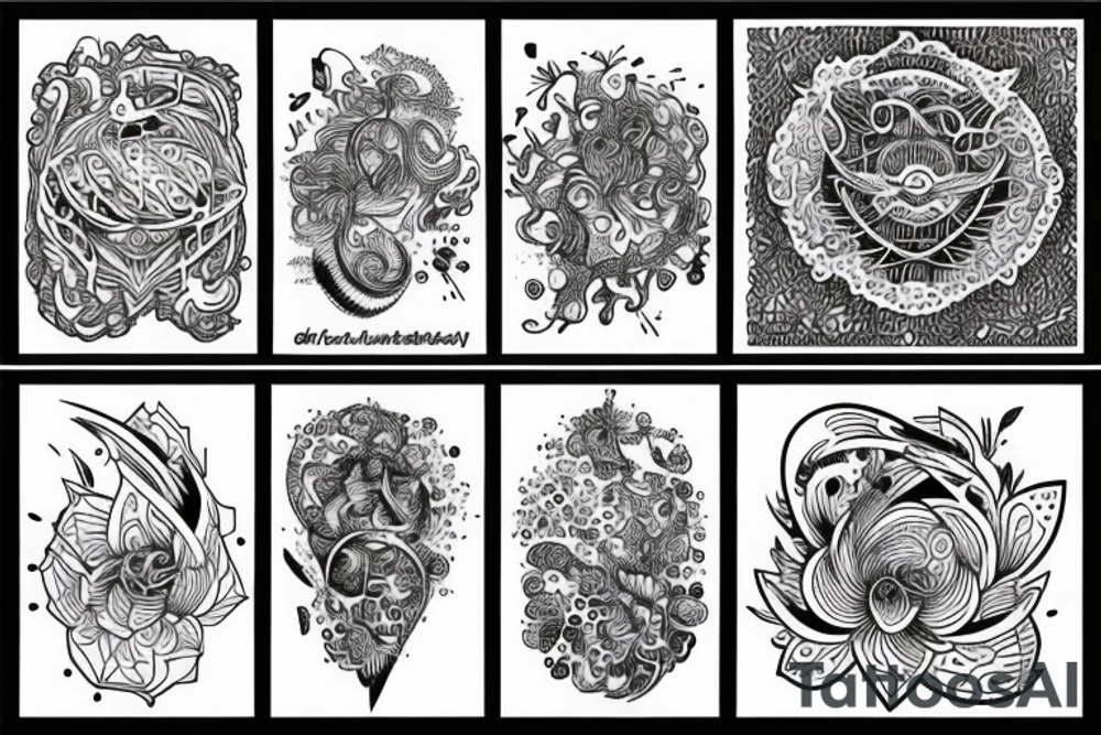 abstract image of the meaning of life tattoo idea