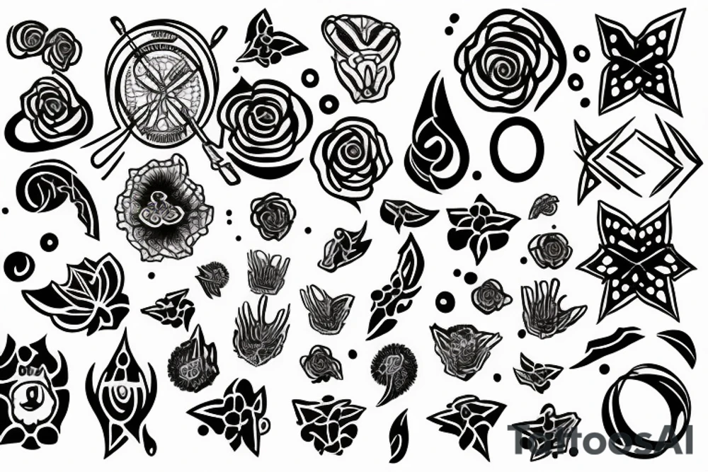 abstract image of the meaning of life tattoo idea
