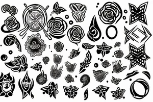 abstract image of the meaning of life tattoo idea